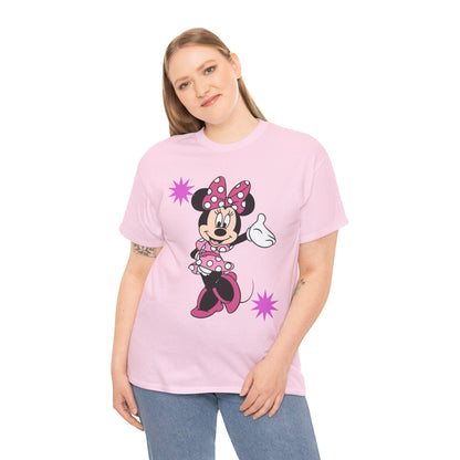 Minnie Mouse Pink Polka Dot Graphic Tee