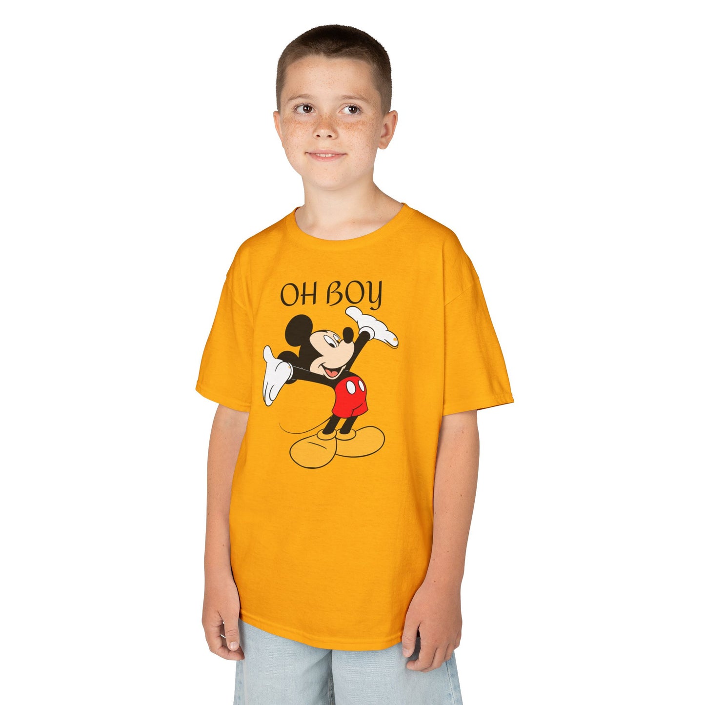 Kids Tee — "Oh Boy" Vintage Mickey Mouse Graphic