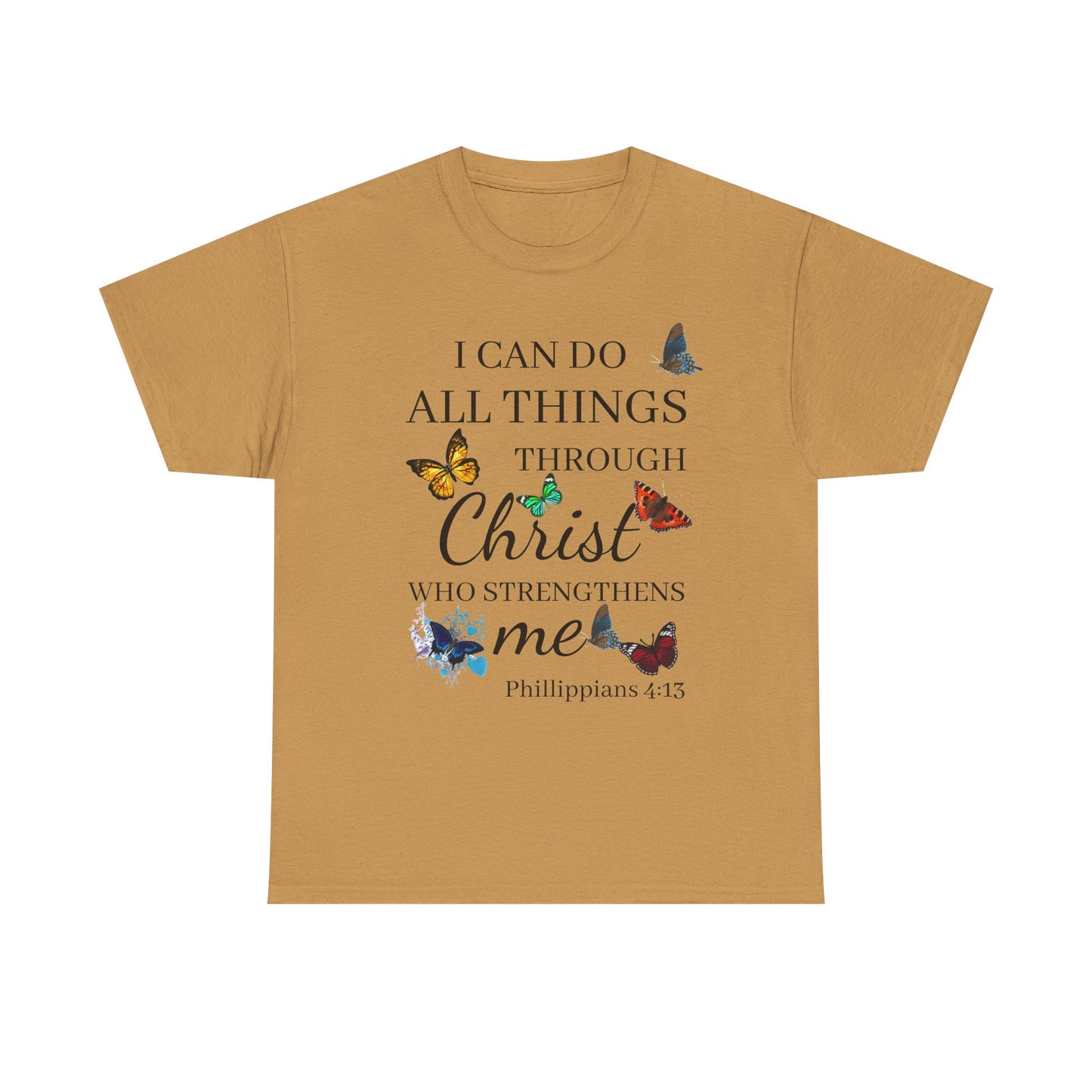 I Can Do All Things Through Christ T-Shirt — Philippians 4:13 Inspirational Christian Tee