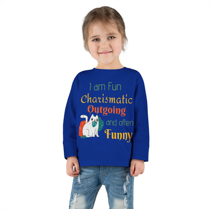 Descriptive Toddler Long Sleeve Tee