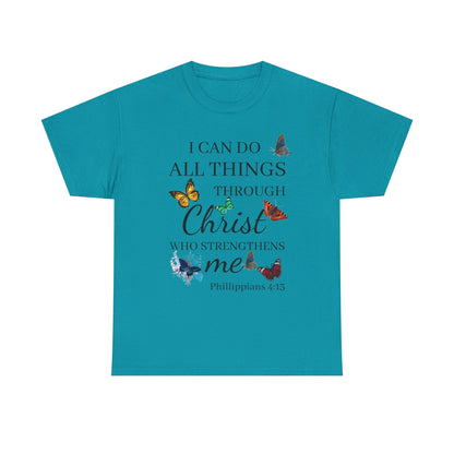 I Can Do All Things Through Christ T-Shirt — Philippians 4:13 Inspirational Christian Tee