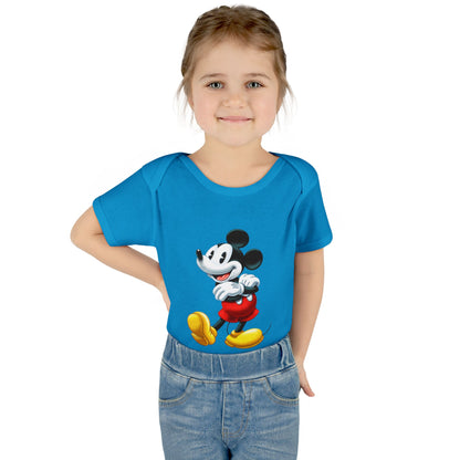 Mickey Mouse Infant Bodysuit — Classic Cartoon Baby Onesie