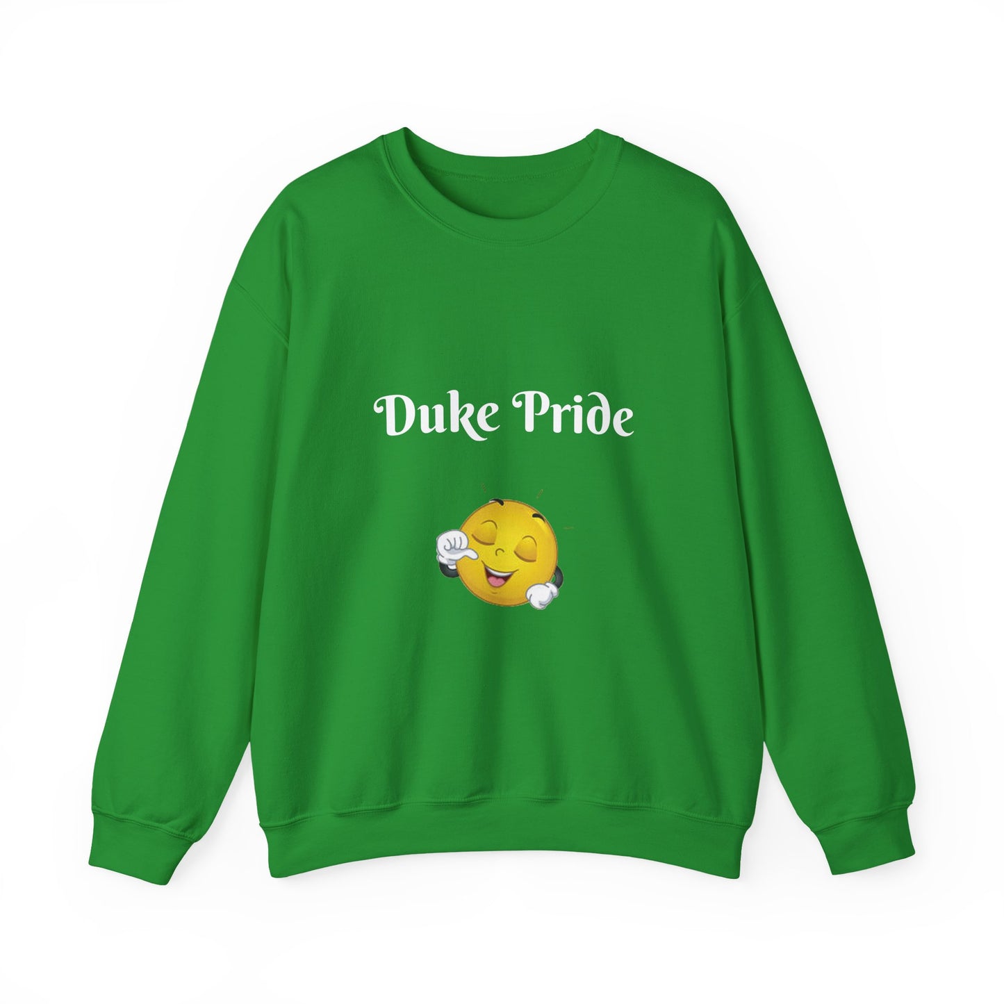Sweatshirt — "Duke Pride" Smiling Emoji Crewneck