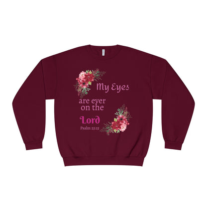 My Eyes Are Ever on the Lord Sweatshirt — Faith Crewneck