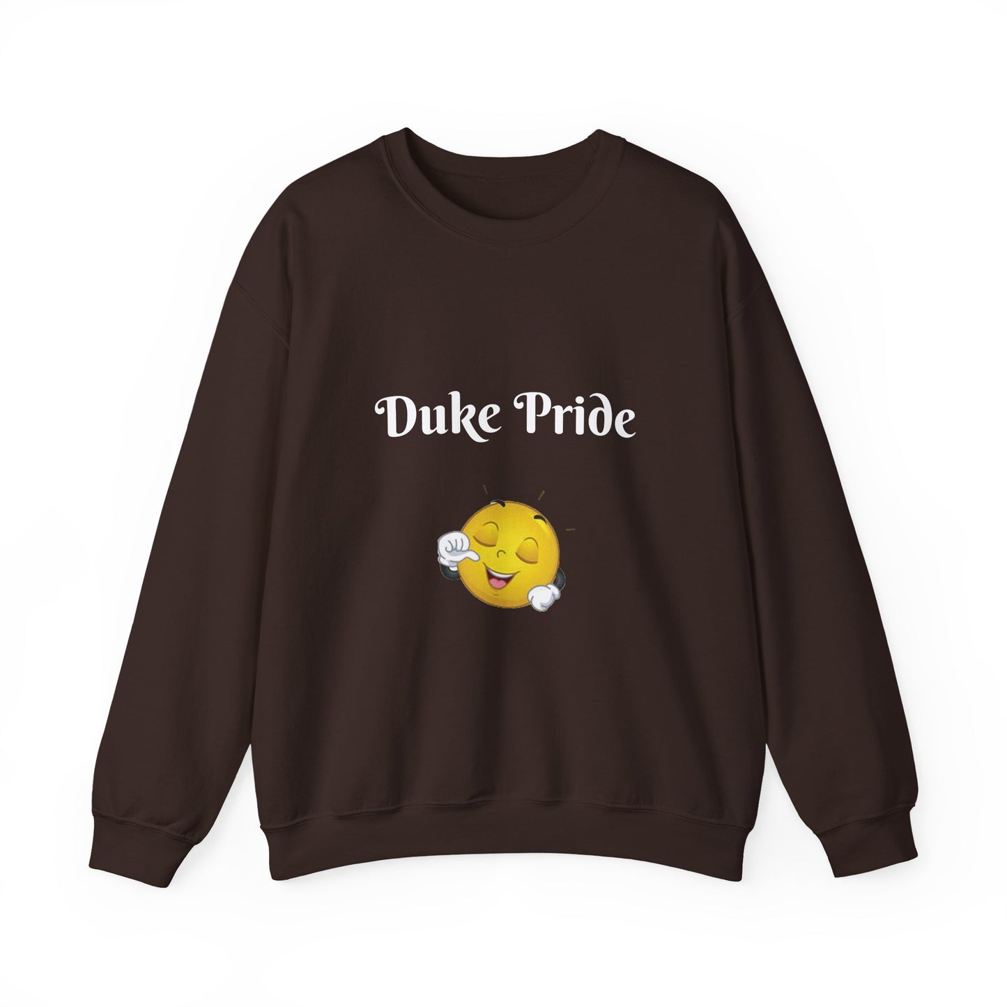 Sweatshirt — "Duke Pride" Smiling Emoji Crewneck