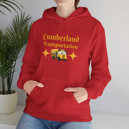 Cumberland Transportation School Bus Hoodie – Cute Vintage Yellow Bus Design