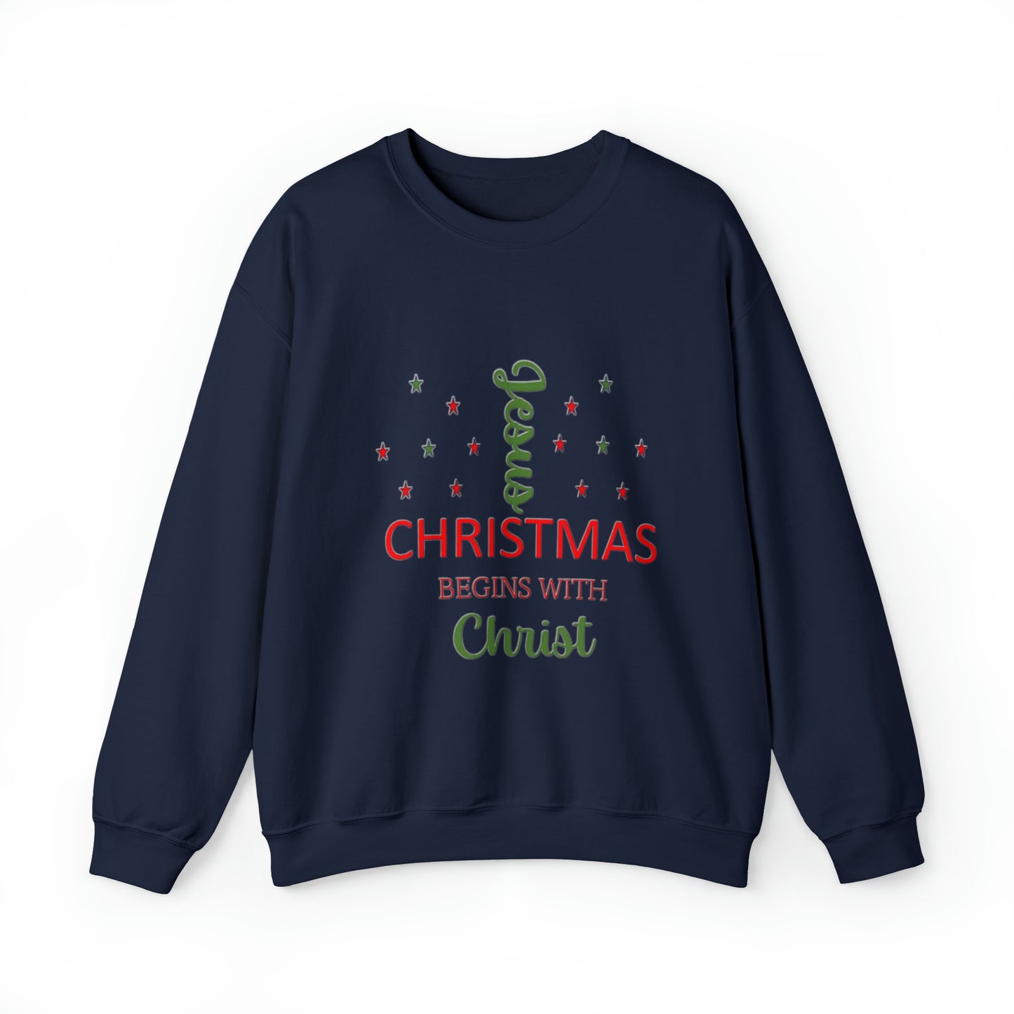 Christmas Begins With Christ Unisex Heavy Blend Hooded Sweatshirt