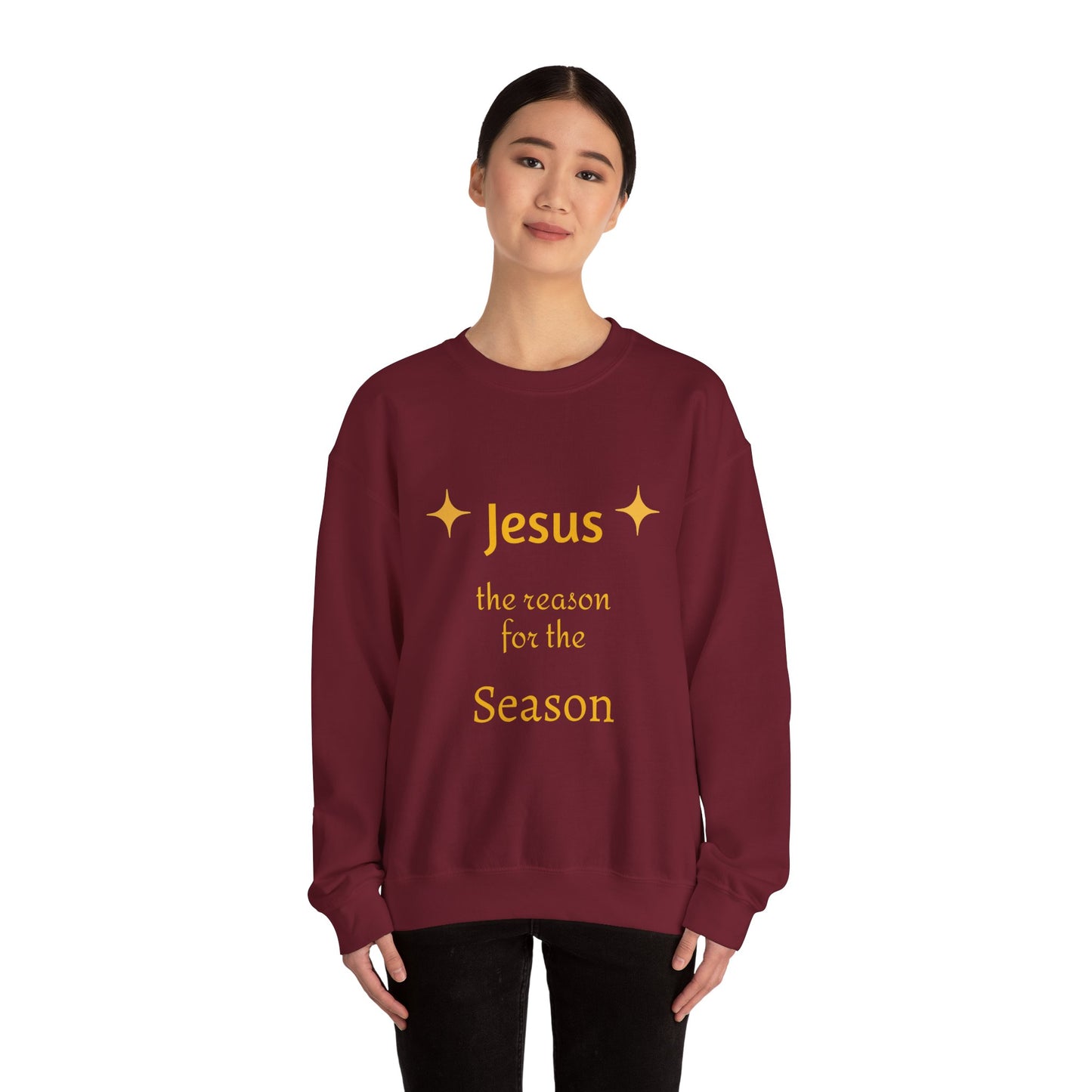 Sweatshirt — "Jesus the Reason for the Season" Christmas Crewneck