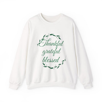 Thankful Grateful Blessed Crewneck Sweatshirt