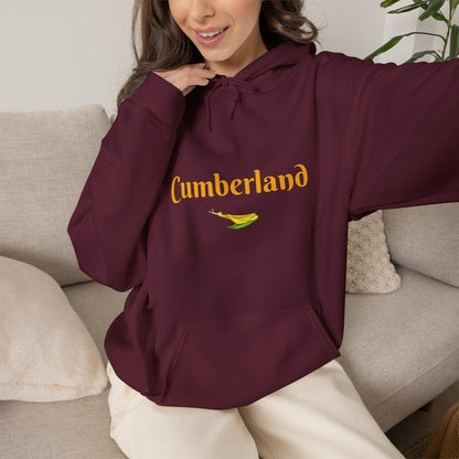 Cumberland Script Hoodie – Minimal Town Logo Pullover