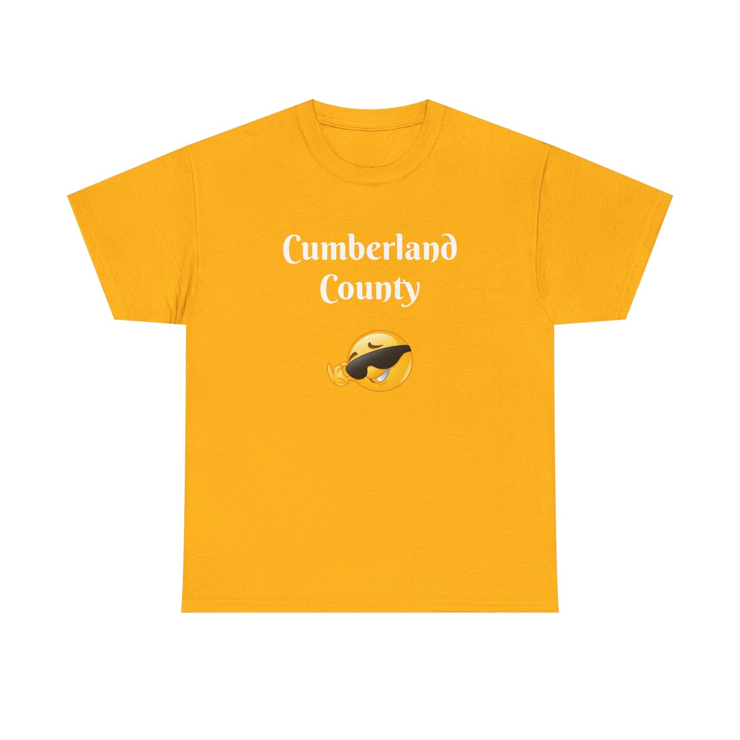 Cumberland County Emoji Tee - Cool Sunglasses Smiley Local Pride T-Shirt
