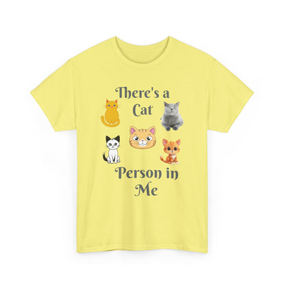 Cat Person Tee — "A Cat Person in Me" Graphic T-Shirt