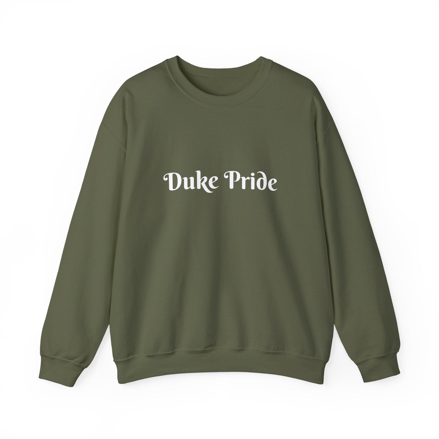 Crewneck Sweatshirt — "Duke Pride" Classic School Spirit Graphic