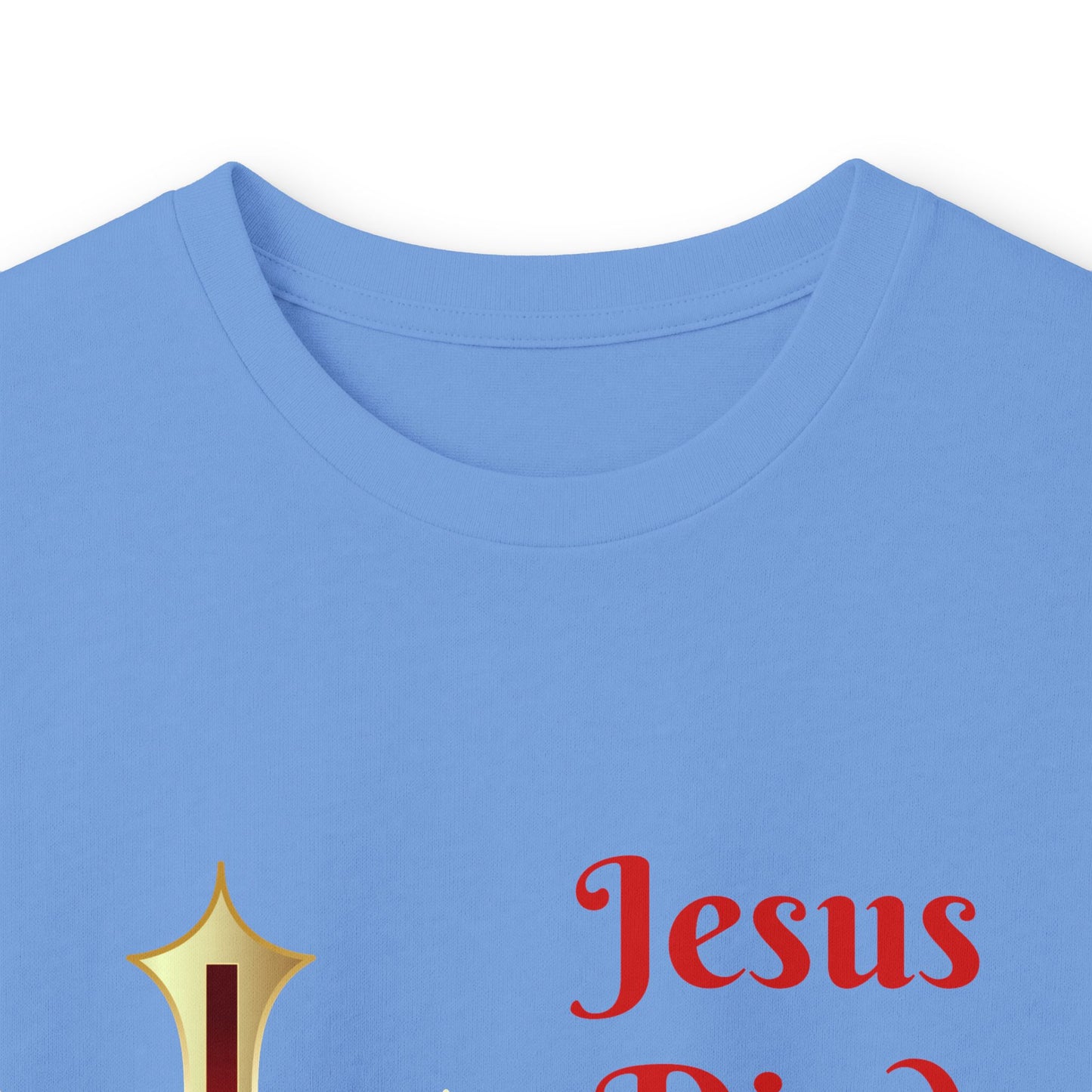 Long Sleeve Tee — "Jesus Died For Me Now I Live For Him" Christian Cross Faith Shirt