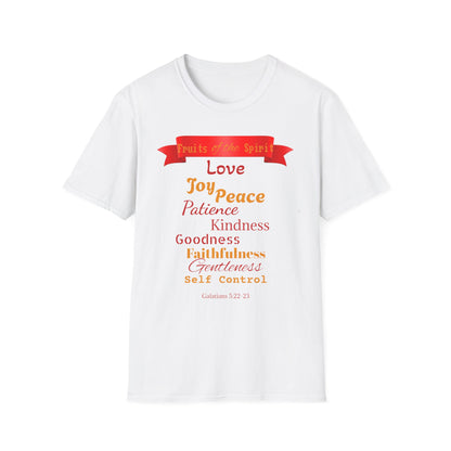 Fruit of the Spirit T-Shirt — Love, Joy, Peace Christian Faith Tee