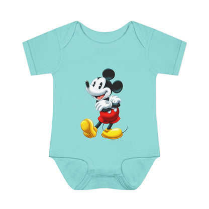 Mickey Mouse Infant Bodysuit — Classic Cartoon Baby Onesie