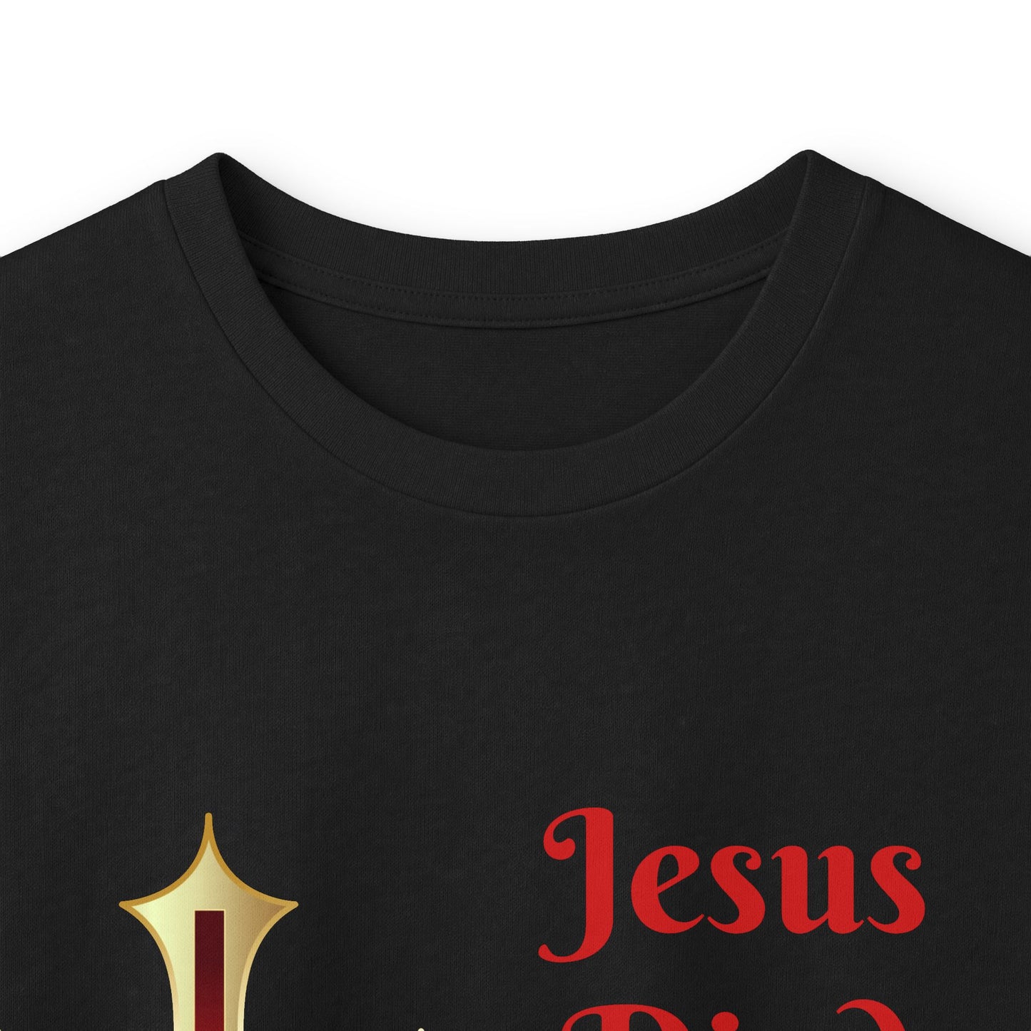 Long Sleeve Tee — "Jesus Died For Me Now I Live For Him" Christian Cross Faith Shirt
