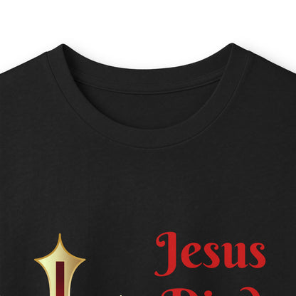 Long Sleeve Tee — "Jesus Died For Me Now I Live For Him" Christian Cross Faith Shirt