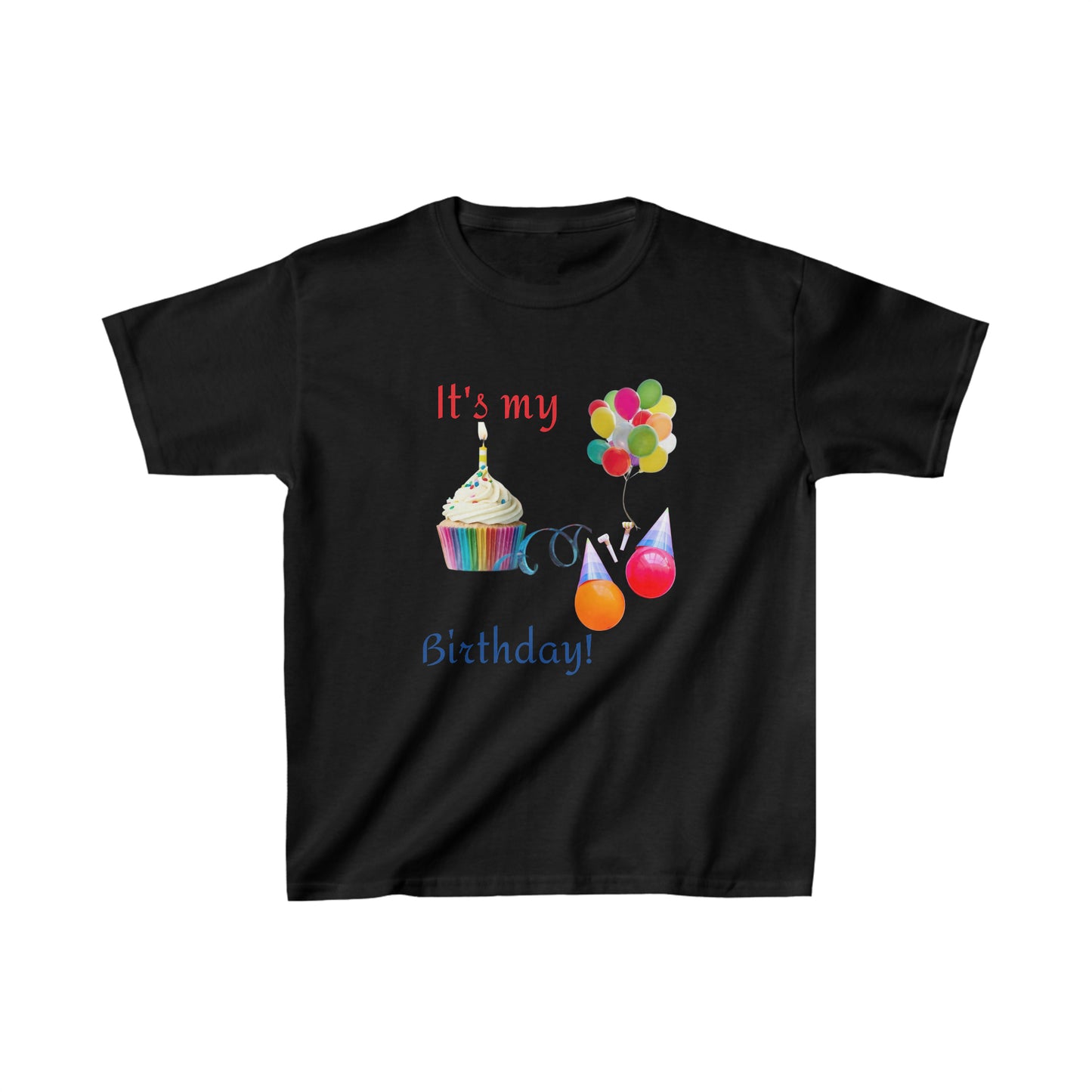 It's my Birthday Cupcake Kids Heavy Cotton T-shirt
