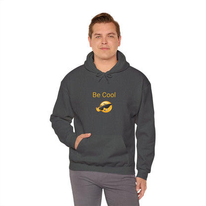 Be Cool Sunglasses Emoji Hoodie - Casual Funny Graphic Sweatshirt