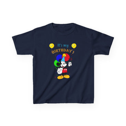 Kids Birthday Tee — "It's My Birthday!" Colorful Cartoon Celebration Shirt