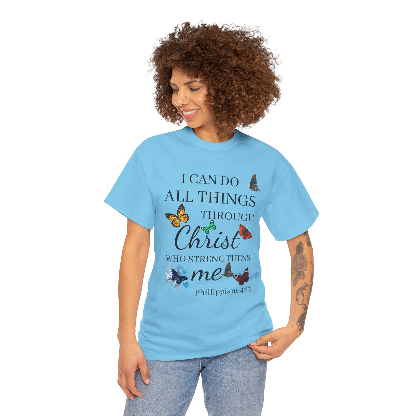 I Can Do All Things Through Christ T-Shirt — Philippians 4:13 Inspirational Christian Tee