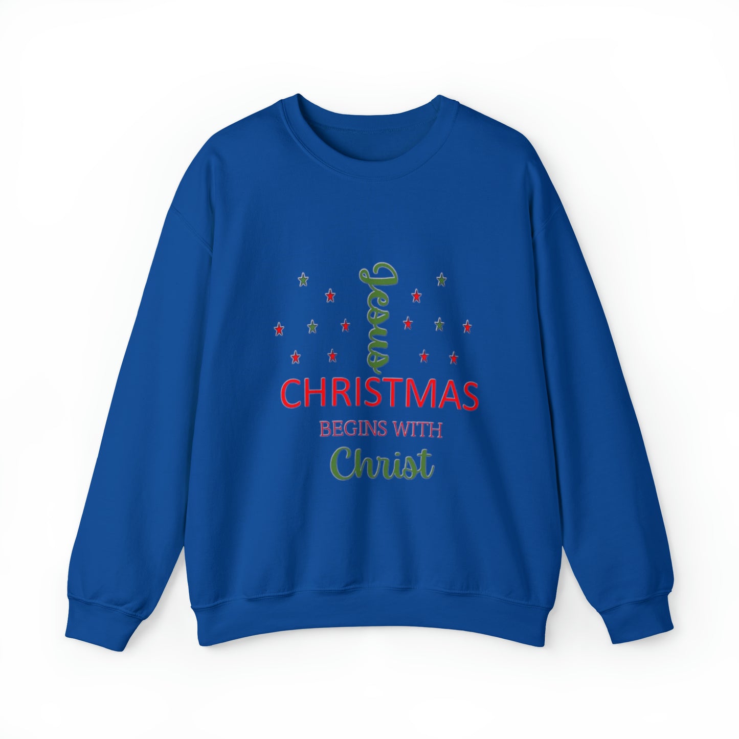 Christmas Begins With Christ Unisex Heavy Blend Hooded Sweatshirt