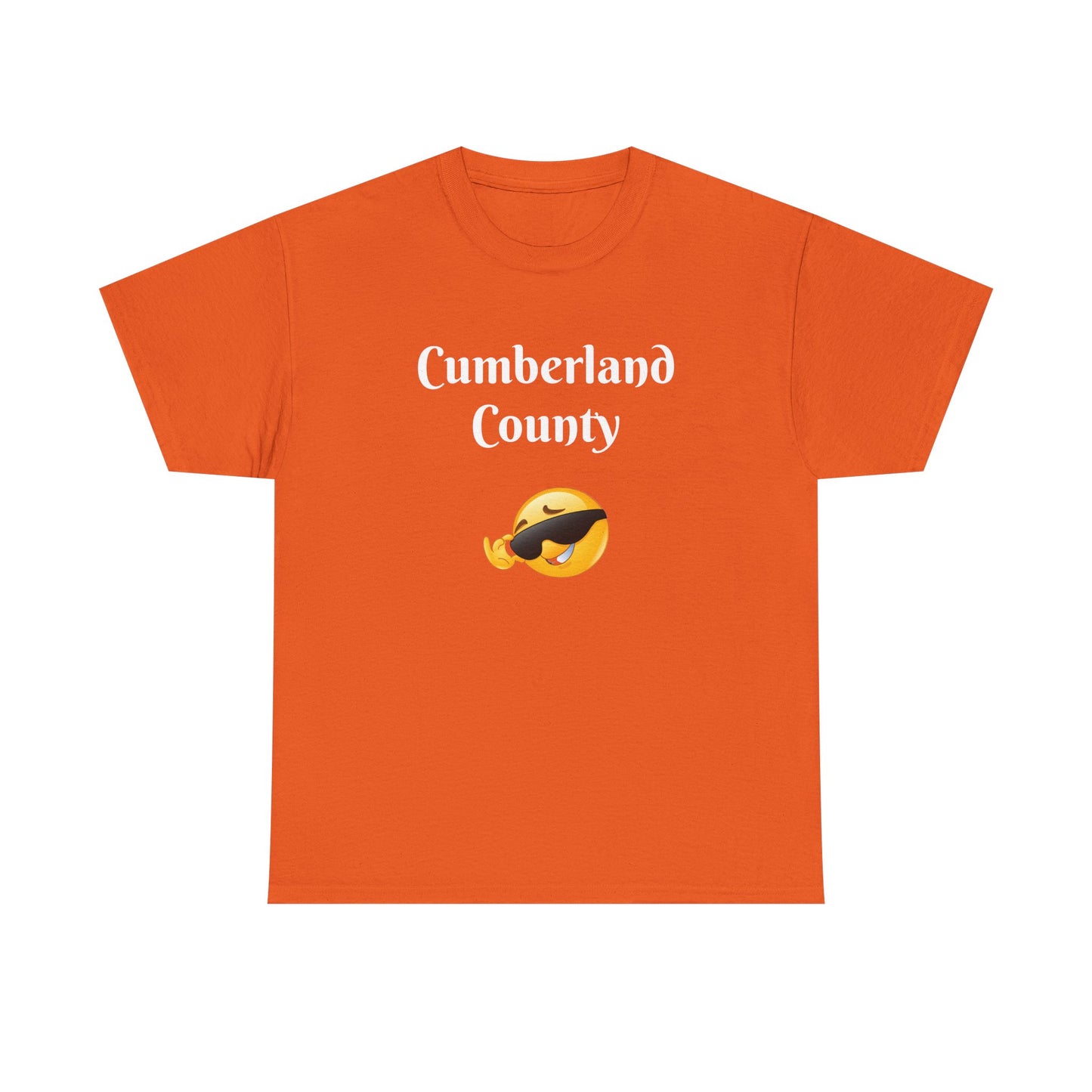 Cumberland County Emoji Tee - Cool Sunglasses Smiley Local Pride T-Shirt