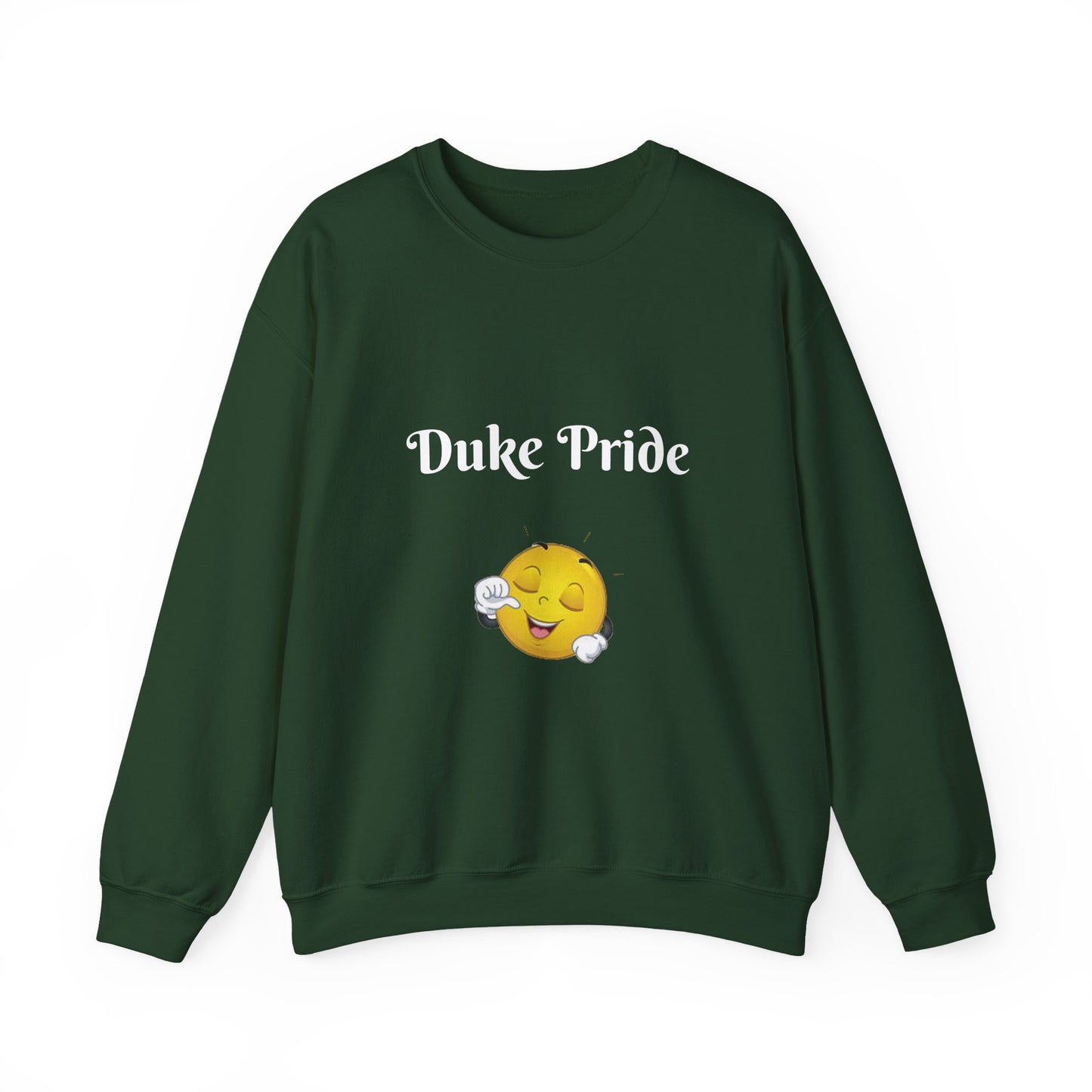 Sweatshirt — "Duke Pride" Smiling Emoji Crewneck