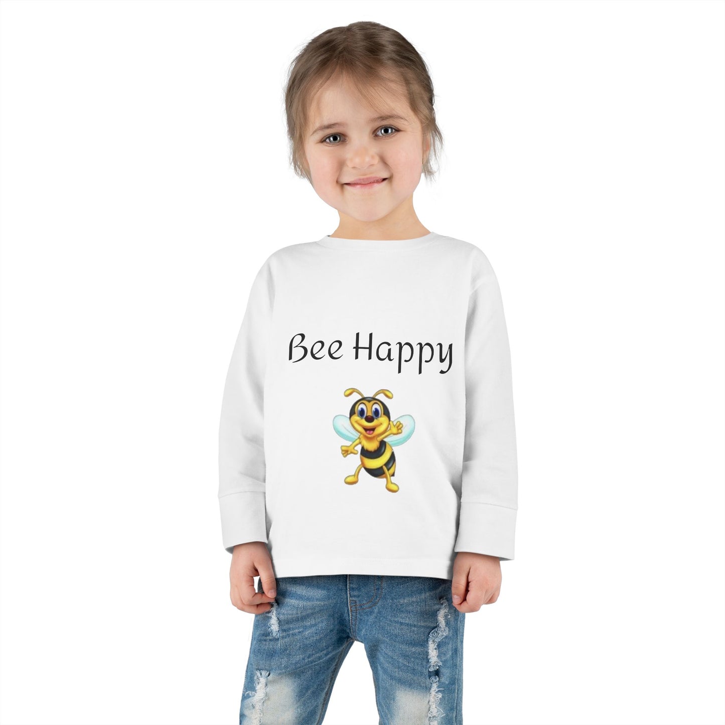Bee Happy Toddler Long Sleeve Tee
