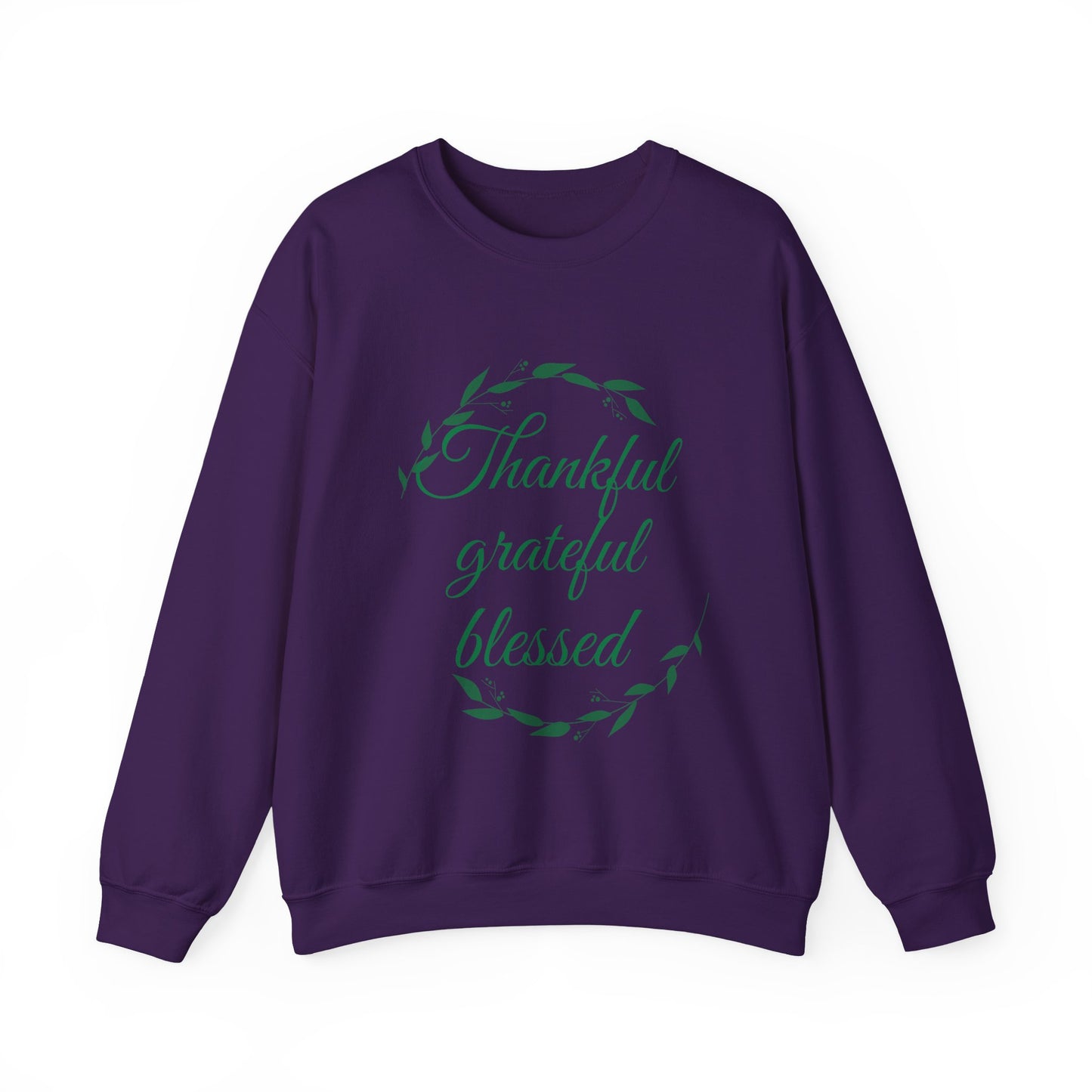 Thankful Grateful Blessed Crewneck Sweatshirt
