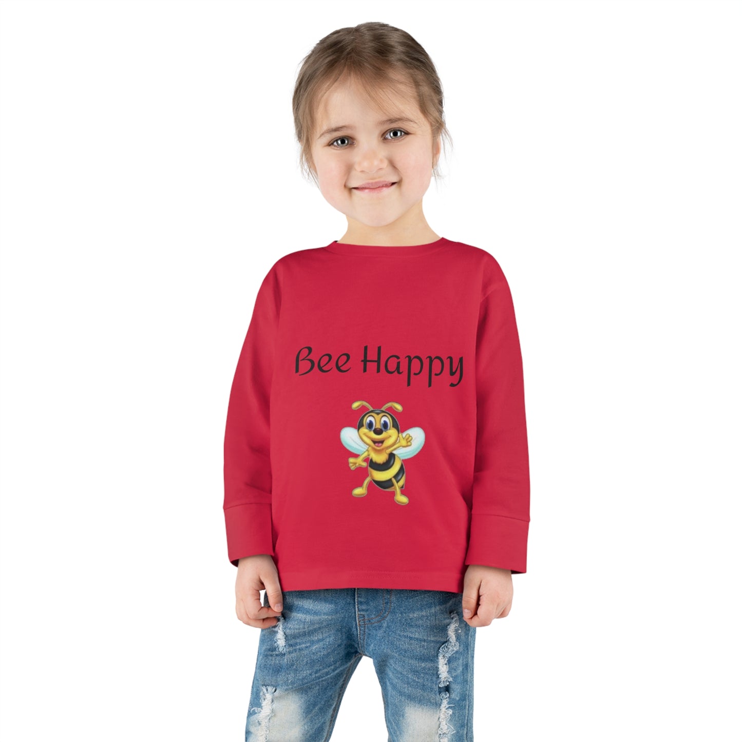 Bee Happy Toddler Long Sleeve Tee