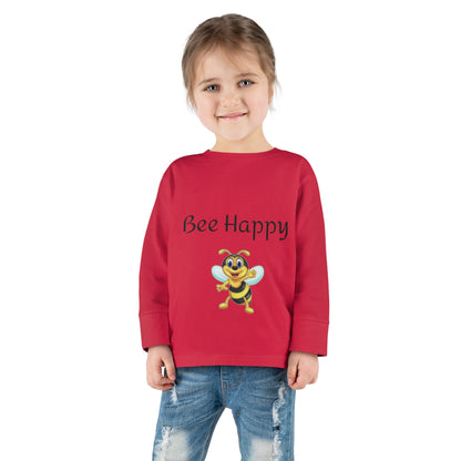 Bee Happy Toddler Long Sleeve Tee
