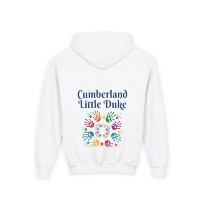 Cumberland Little Duke Youth Hoodie — Colorful Handprint Kids Pullover