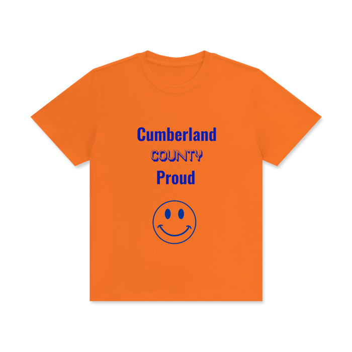 Cumberland County Unisex Classic Crew Neck Cotton T-Shirt,Cumberland,Cumberland County,Unisex,T-shirt,Women,Men,MOQ1,Delivery days 5
